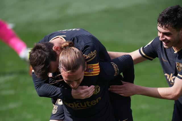 完美对战平台-【西甲】格列兹曼梅开阿森霍神扑 巴萨2比1客胜潜艇